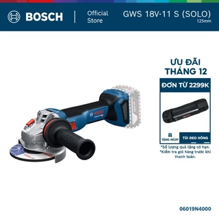 Máy Mài Góc Pin Bosch GWS 18V-11 S (SOLO) 125mm | Mạnh Mẽ & An Toàn Vượt Trội