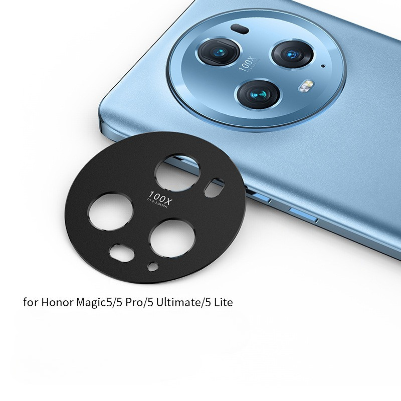 Ống kính bảo vệ camera kim loại nhôm cho Honor Magic 8/7/6/5/GT/Pro/Lite/X70, vòng bảo vệ ống kính, tương thích nhiều mẫu