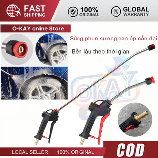 Cần Dài Súng Phun Bọt Tuyết Rửa Xe - Áp Lực Cao Phun Hóa Chất Chuyên Nghiệp Hàng Đẹp