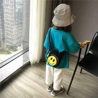 Trẻ Em Đeo Ngang Túi Nhỏ Đẹp Trai Thời Trang Mặt Cười Ví Đựng Tiền Xu Bé Gái Phong Cách Nước Ngoài Mini Thường Ngày Túi Công Chúa