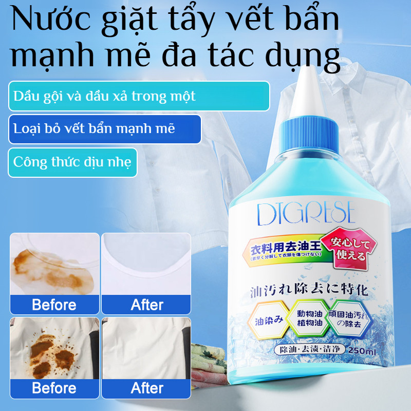 ❤️NÓNG BỎNG❤️Chất tẩy vết dầu mỡ đa năng/Chất tẩy vết bẩn mạnh mẽ trên quần áo/Vua tẩy dầu mỡ trên vải/Chất tẩy dầu mỡ thảo dược cho quần áo/Chất tẩy rửa hòa tan dầu mỡ gốc enzyme tự nhiên