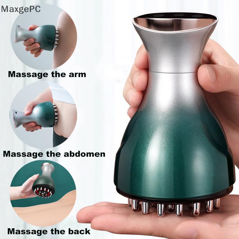 Điện Bàn chải kinh tuyến Rung chườm nóng guasha sạc guasha massager-sưởi ấm bạch huyết cai nghiện & chất béo Burner mới