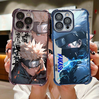 Ốp Cho Iphone 17 16 Pro Max 11 12 13 14 15 Pro Max 16E 15 Plus 17 Air Case Anime Naruto Hatake Kakashi Pain Silicon Mát Mạ Điện Chống Sốc Mềm Trong Suốt Bảo Vệ Camera