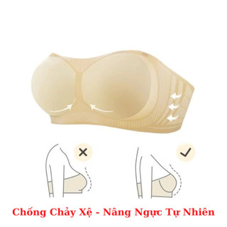 Áo bra không dây tàng hình chống tụt VANVENE AL176, áo lót nữ quây đệm mỏng chống xệ nâng ngực