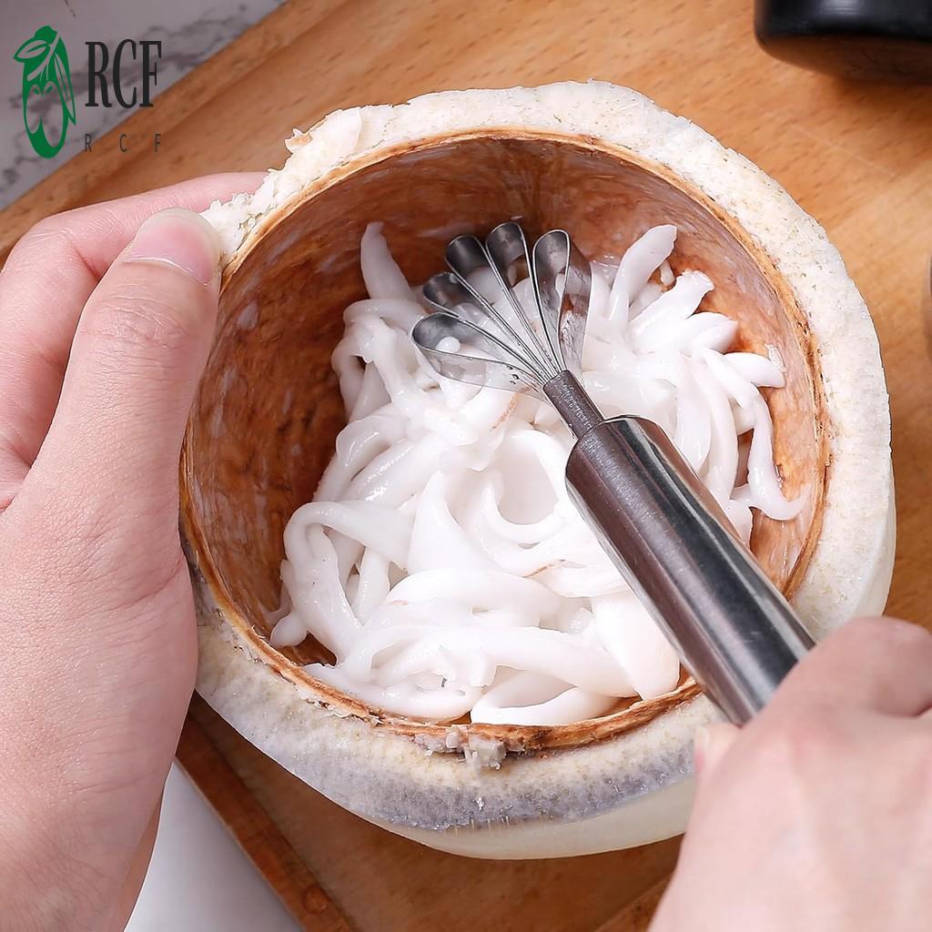 Dụng cụ cạo thịt dừa bằng thép không gỉ - Dụng cụ gọt vỏ nhà bếp đa năng Máy thái lát cá