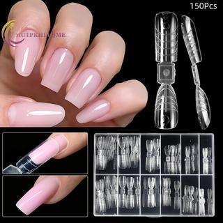 Csndices 150 khuôn nail 2 trong 1 Pháp, hai đầu có cân, full cover, hỗ trợ nối dài móng, dùng cho gel xây móng, salon VN