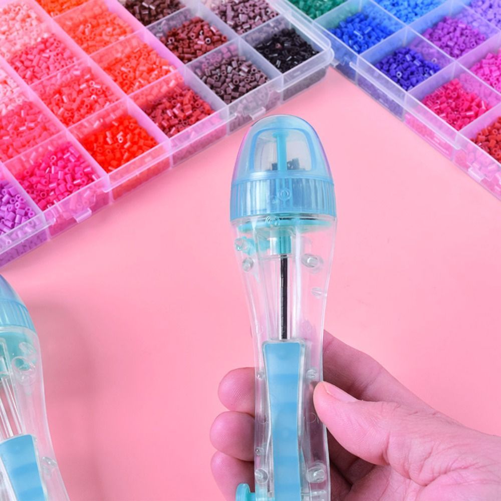 SNUGHOUSE Hạt Vị Trí Bút, Đầu 2.6mm Thủ Công Máy Làm Perler Hama Hạt Bút, Sáng Tạo Tiết Kiệm Thời Gian Tự Động Bấm Hạt Dụng Cụ Vị Trí Trẻ Em