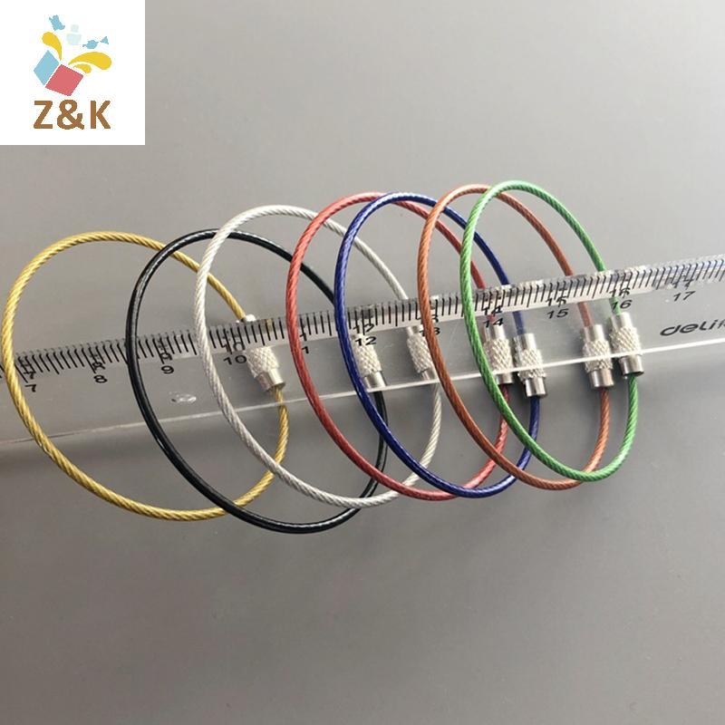 ZK 10 Chiếc Móc Khóa Thép Không Gỉ Carabiner Móc Khóa Dụng Cụ Ngoài Trời Dây Móc Khóa VN