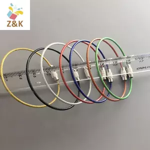 ZK 10 Chiếc Móc Khóa Thép Không Gỉ Carabiner Móc Khóa Dụng Cụ Ngoài Trời Dây Móc Khóa VN