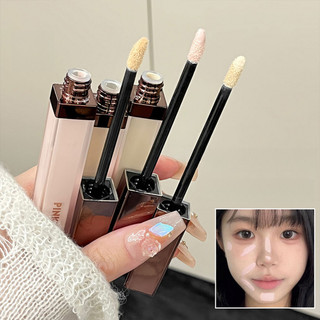 PINKYFOCUS Che khuyết điểm làm sáng mặt, chất lỏng che quầng thâm, chống nước, chống mồ hôi