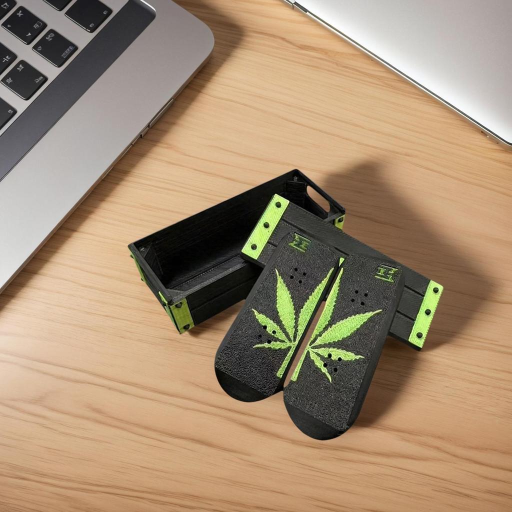 Kickflip Từ Ván Trượt Fidget Đồ Chơi 3D In Hình Đồ Chơi Lật Mini Ngón Tay Có Thùng Bảo Quản