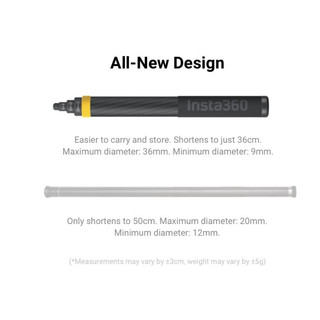 Insta360 Gậy cầm tay kéo dài 3 mét - Enhanced Extended Edition Selfie Stick