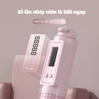 bền bỉ Dây nhảy ĐẾM SỐ [Nâng cấp 6 điểm] không dây giảm cân, bóng to, có calo, đếm vòng, có tạ tập yoga, gym, thể dục