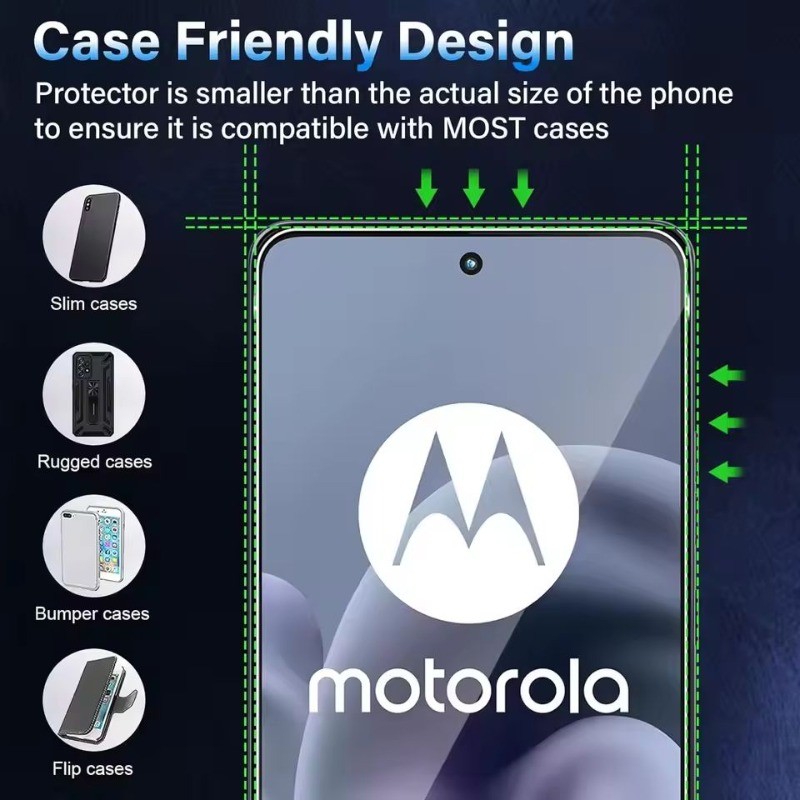 Kính cường lực bảo vệ toàn màn hình cho Motorola Moto E15 E14 E13 E22 E22i E22s E32 E32s E30 E40 E20 S50 X30 S30 G Power Play Stylus 4G 5G 2026 2025 2024 2023 2022 2021