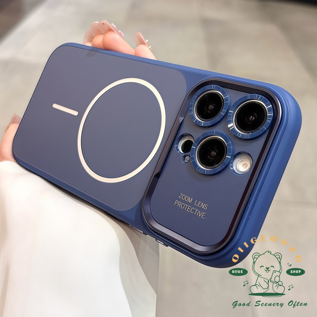【 Ốp lưng iPhone17 】 Vỏ điện thoại từ tính chống rơi màu cam iphone17 Pro Max 16 15 14 13 cho vỏ iPhone vỏ mềm silicon TPU chống sốc
