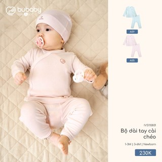 Bubaby IVS110801 Bộ dài tay cài chéo   🔅 cho bé T12.2