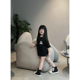 COD✅ (Hồ Chí Minh)Kids T Mall Áo thun cho bé hình MLLBB hoa lá, áo phông trẻ em fom xuông, bố mẹ