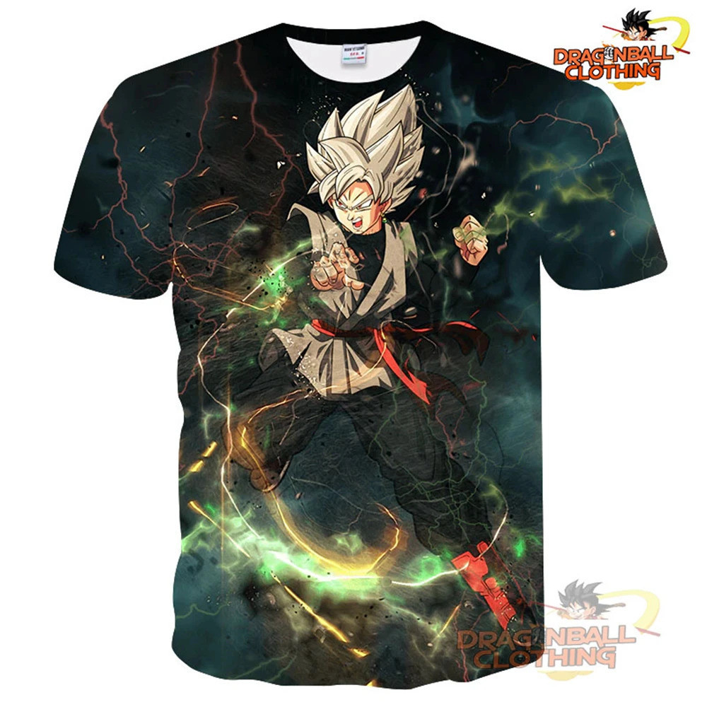 Áo thun 3D Dragon Ball Z Super Saiyan Goku - Phù hợp Nam Nữ Mùa Hè