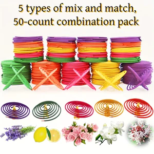 Cuộn dây muỗi đầy màu sắc Cuộn dây cuộn dây cuộn hương oải hương sả Mi