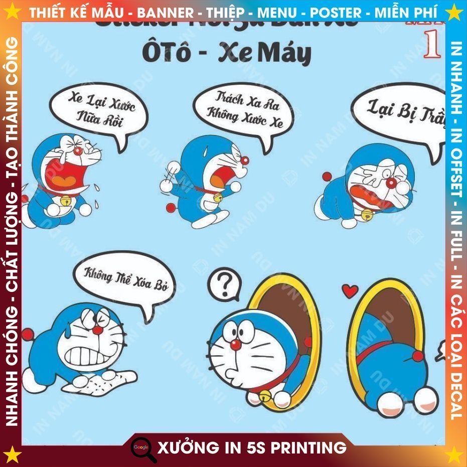 Sticker nổi 3D, Dán Ôtô - Xe máy - Xe đạp