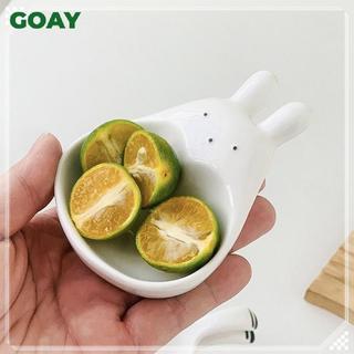 GOAY Nhựa Dễ Thương Ngỗng Thỏ Hình Món Ăn Mini Kem Bát Thiết Kế Đáng Yêu Bộ Đồ Ăn Cho Trà Chiều Hộ Gia Đình Thực Phẩm Phục Vụ Món Ăn VN