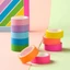 GETVOW 10 cuộn Băng Washi màu cầu vồng, Băng dính trang trí có thể xé được huỳnh quang, Sổ tay Nhãn dán Băng giấy DIY Tạp chí Băng quà tặng