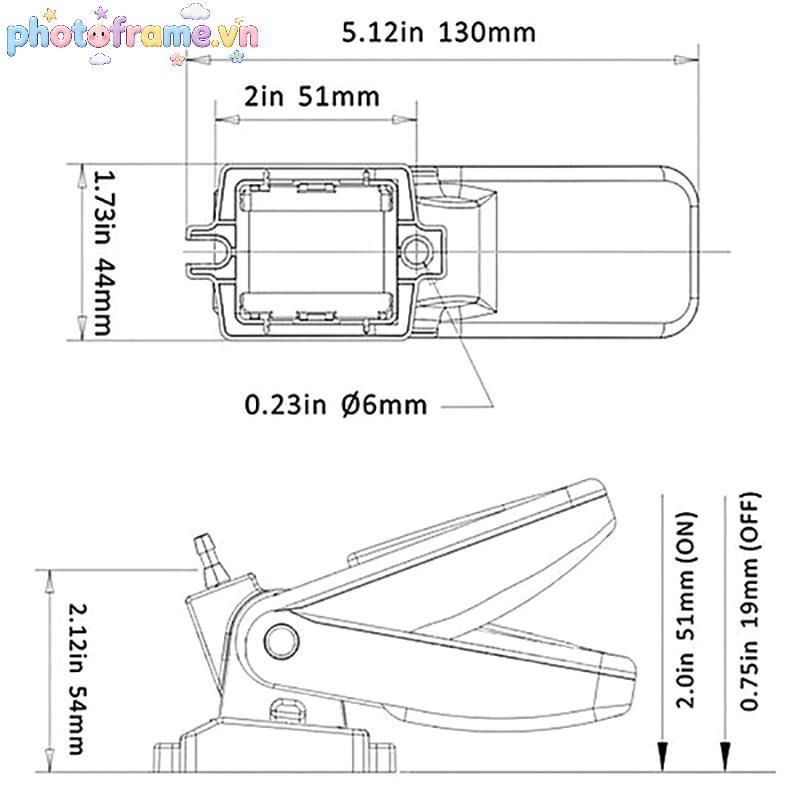 Khung ảnh 12V 1100GPH Máy bơm chân vịt tự động Thuyền bơm chìm Công tắc phao biển U7W6 VN