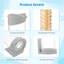 Tấm Dính Bao Gồm Kem Nón Hộp Đựng Bánh quế Nón Giá Đỡ Nhựa Bánh quế Nón Bảo Quản Ống Có Đĩa Từ Tính