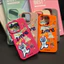 black cat đập màu vân Đối với iPhone 1314 cộng với trường hợp điện thoại 1516 mềm trường