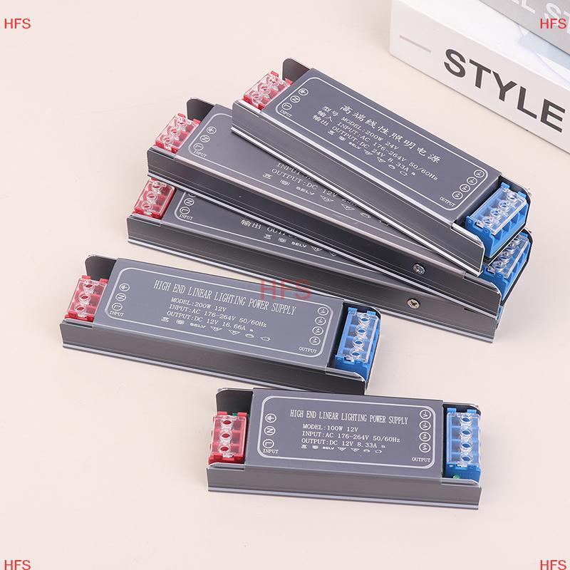 [HFS] Bộ nguồn chuyển mạch DC 12V 24V AC100-264V Bộ chuyển đổi nguồn điều khiển đèn LED 100W 200W 300W Tắt tiếng Máy biến áp chiếu sáng MỚI