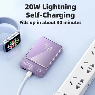 [JLK] Sạc dự phòng từ tính 10000mAh Powerbank không dây 20W Sạc pin di động mỏng cho iPhone 17 Air 16 15 14 Plus 13 12 Pro Max cho Samsung S26 Ultra S25 Edge S24 S23 FE S22 xiaomi
