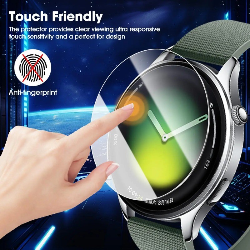 Cho Đường Kính 46mm 44mm 43mm 42mm 38mm 37mm 36mm 35mm 1-3 CÁI Kính Cường Lực HD Cho Đường Kính 34mm 33mm 32mm 28mm 29mm Bảo Vệ Màn Hình Đồng Hồ Bảo Vệ Chống Sốc Chống Trầy Xước Phim