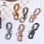 2 Chiếc Kẹp Khóa Xoay Hai Đầu Kim Loại Tôm Hùm Móng Vuốt Móc Khóa Làm Đồ Thủ Công DIY Phụ Kiện [Mina]