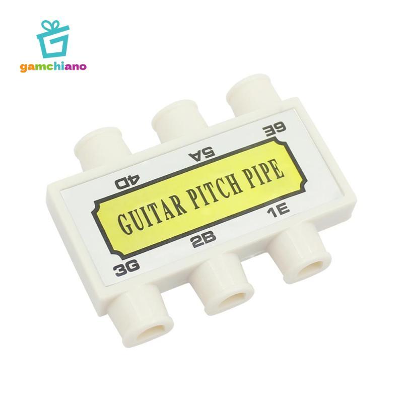 Di Động 6 Âm Guitar Tiêu Chuẩn Timbre Pitch Pipe Tuner Nhạc Cụ