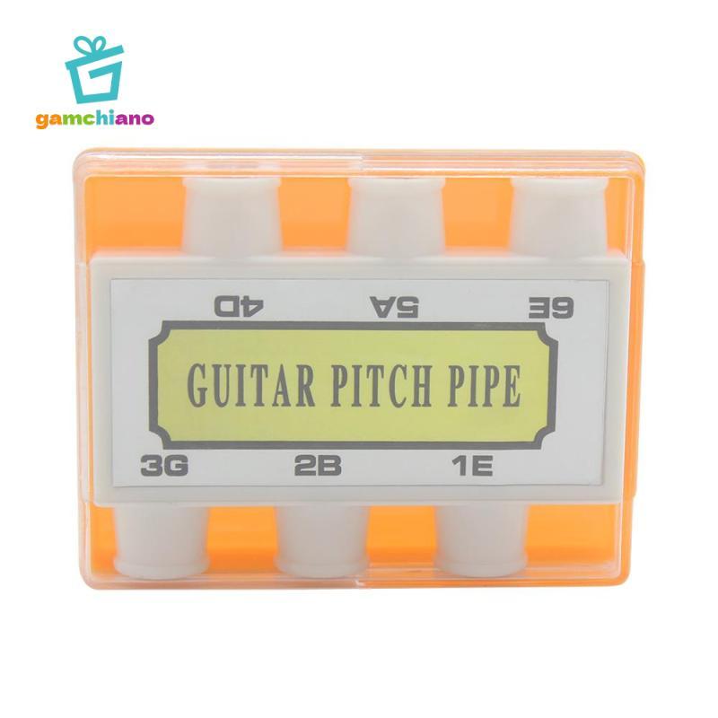 Di Động 6 Âm Guitar Tiêu Chuẩn Timbre Pitch Pipe Tuner Nhạc Cụ