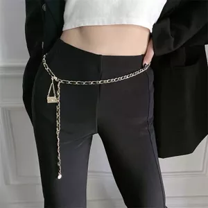 Nhẹ và Sang Trọng - Thắt Lưng Dây Xích Kim Loại Retro Phù Hợp Với Quần