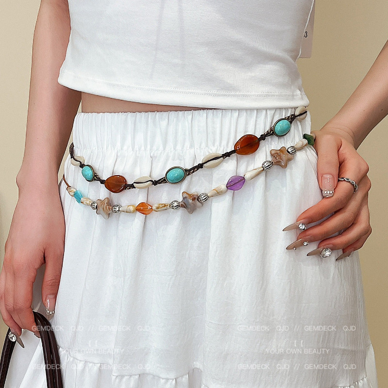 Thắt lưng dệt tay Bohemian phong cách dân tộc cổ điển cho nữ