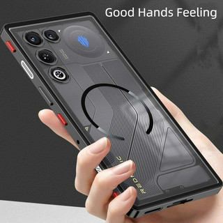 Dành Cho ZTE Nubia Red Magic 11 Air 11Air Ốp Lưng Mỏng & Nhẹ Snap-on Thiết Kế Mở Khóa Ốp Lưng Kim Loại Mờ PC Mặt Sau Vỏ Điện Thoại Từ Tính RedMagic 11 Air