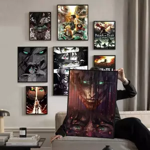 Attack on Titan Anime Poster Canvas Painting Art Home Wall Decor Canvas Poster