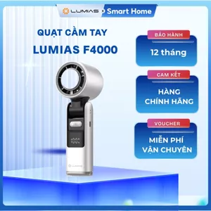 Quạt cầm tay Lumias F4000 - 10W, 100 tốc độ gió - Hàng Chính Hãng