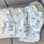 Shop Dachshund Chó Hoạt Hình Mây Cotton Nguyên Chất Gạc Bộ Đồ Ngủ Nữ 2026 Xuân Thu Dài Tay Cardigan Loungewear Mùa Hè