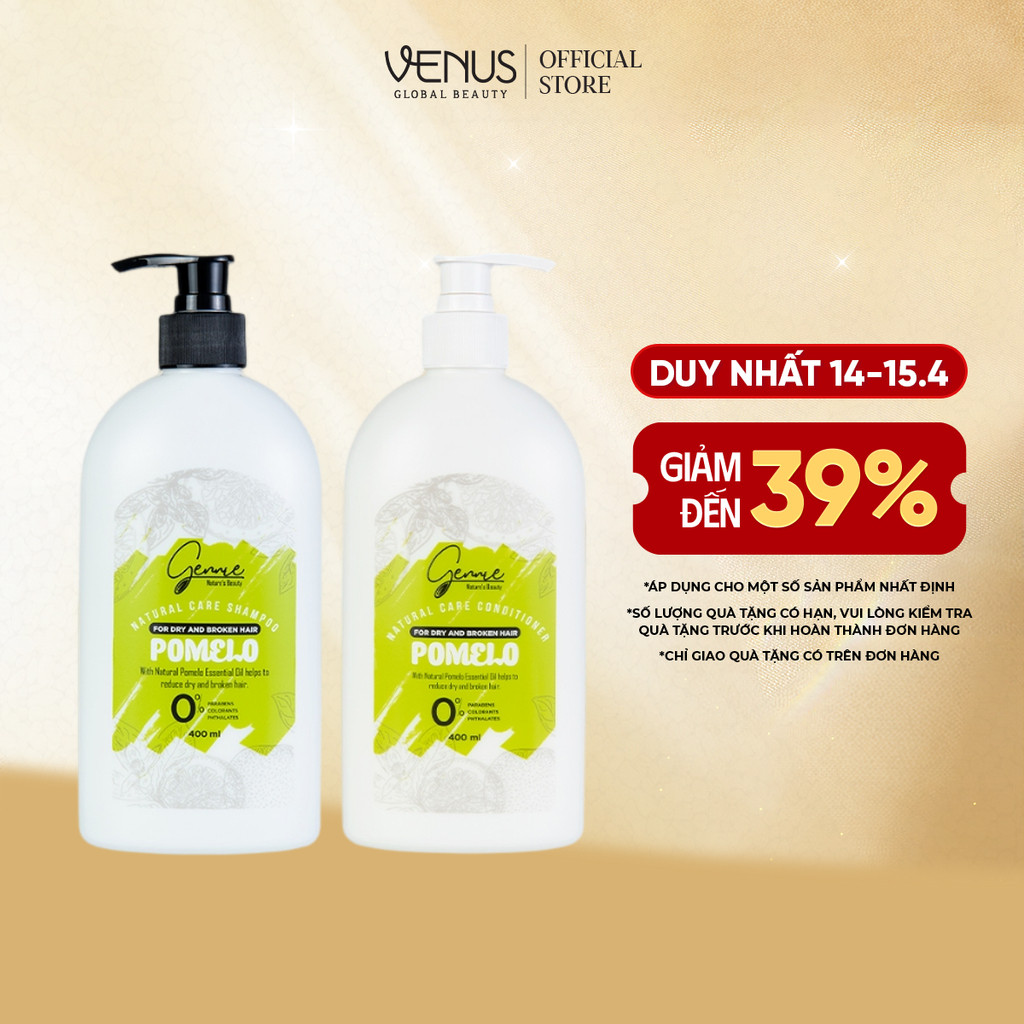 Dầu Gội Xả Bưởi Gennie Natural Care Cho Tóc Khô - Hình Ảnh Thực Tế