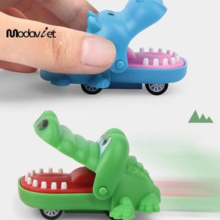 [modavietnamshop] Cắn Tay Cá Sấu Miệng Kéo-ba Đồ Chơi Ô Tô Hoạt Hình Hippo Puppy Kéo Ba Đồ Chơi Xe Báo Chí Răng Cắn Ngón Tay Đồ Chơi Triy Đẹp
