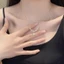 Dây Chuyền Xương Đòn Zircon Hoa Ngọt Ngào, Phong Cách Thời Trang Hàn Quốc