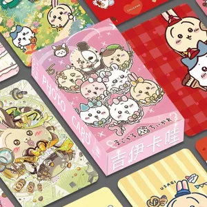 Chiikawa 55 Cái Ins Style LOMO Bộ Thẻ Ảnh - 3 Inch Mini Nhân Vật Dễ Thương Sưu Tập Photocard Quà Tặng