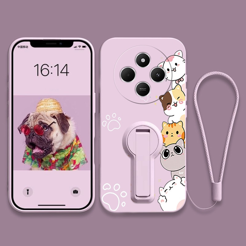 Ốp Lưng Cho redmi note 15 Pro 15C 15a A5 a7 Pro POCO C85X M8 PRO c71 5G Vỏ Điện Thoại Vỏ Mềm Silicon Lỏng Chống Sốc Thiết Kế Mới Thẩm Mỹ Mèo Hoạt Hình Có Giá Đỡ YTXZDZMM01