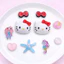 Set Charm Hello Kitty chính hãng- Biển Ngọt Ngào – Sao Biển, Sứa, Kỳ Lân Pastel Lấp Lánh, Nơ Đỏ Cute 3D Cao Cấp ✨