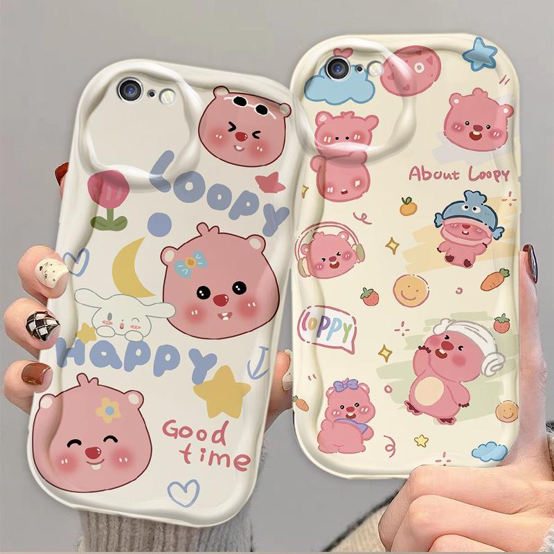 Thích Hợp Cho iPhone 6 6S 6 Plus 6S Plus 7 8 Plus SE 2020 3D TPU Mềm Hoạt Hình Dễ Thương Loopy Vỏ Điện Thoại Chống Sốc
