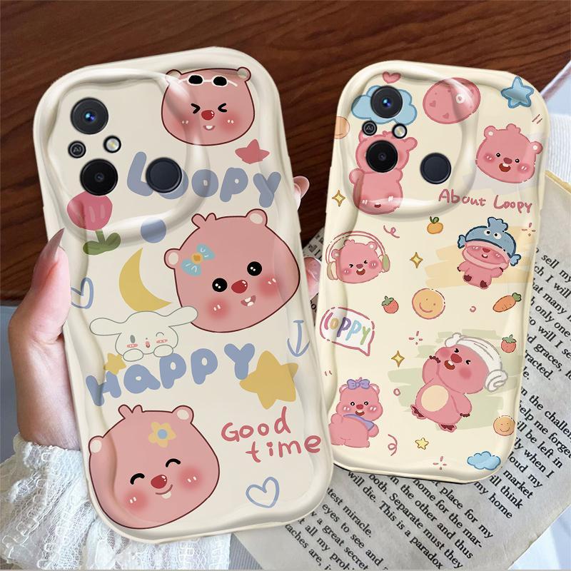 Thích Hợp Cho Redmi 12C POCO C55 Phụ Kiện 3D TPU Mềm Hoạt Hình Dễ Thương Loopy Vỏ Điện Thoại Chống Sốc