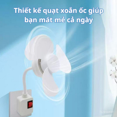 Quạt lắp đui đèn, Quạt gắn đui bóng đèn đa năng chạy êm và mát.